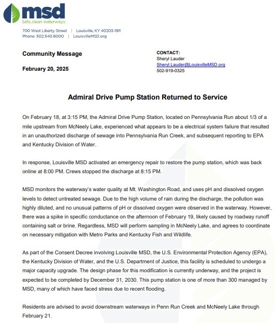 Admiral Drive Pump Station