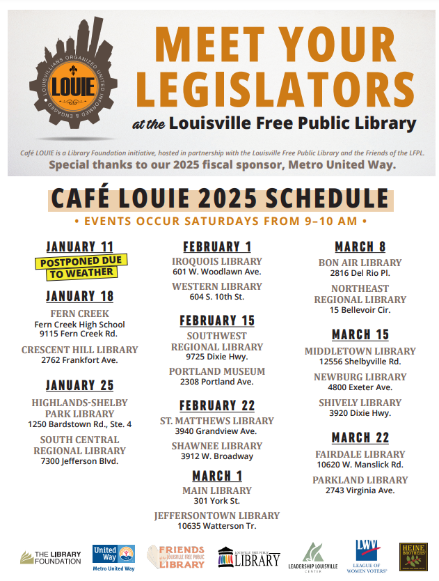 Cafe Louie 2025 Schedule