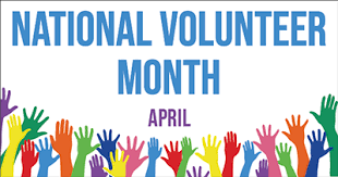 Volunteer month art
