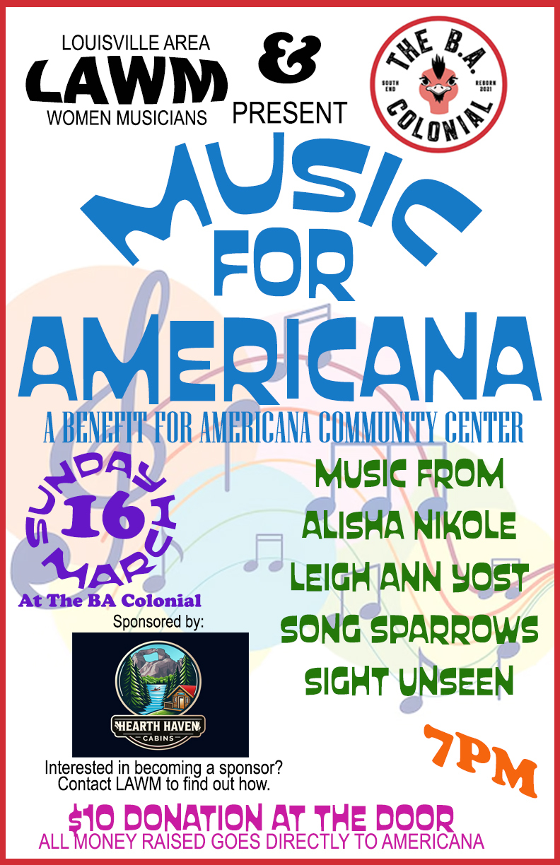 Americana fundraiser flyer