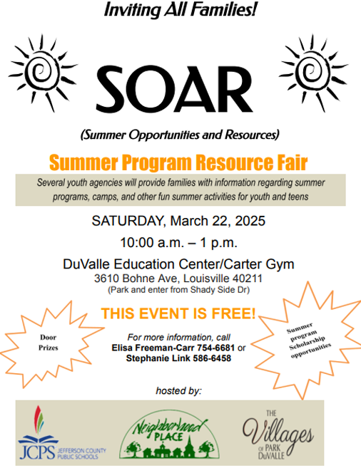 SOAR Summer Program Resource Fair