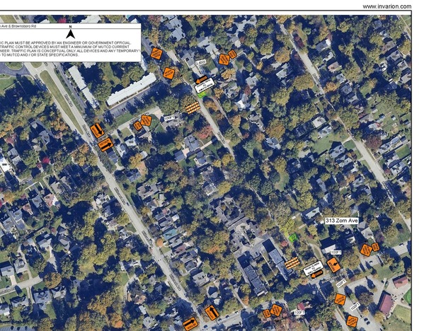 Right of Way Encroachment for Zorn Ave