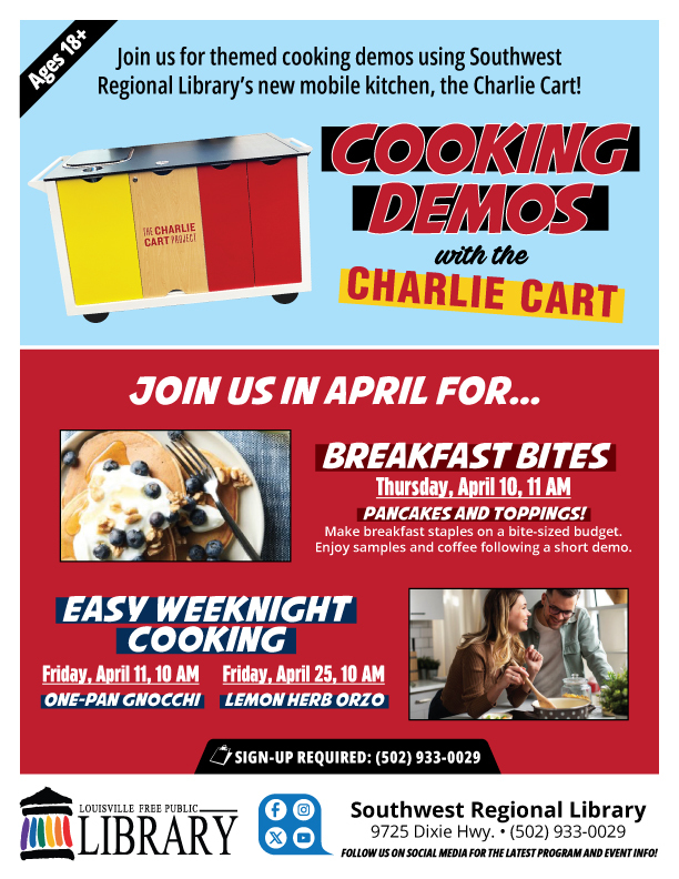 Charlie Cart Cooking Classes