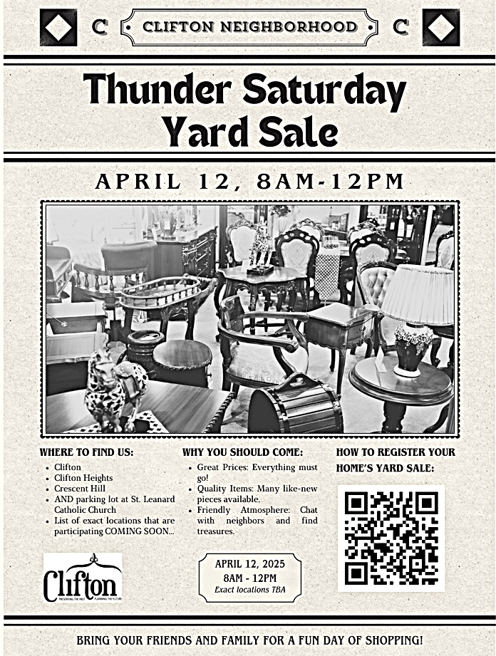 Thunder Saturday Yard Sale