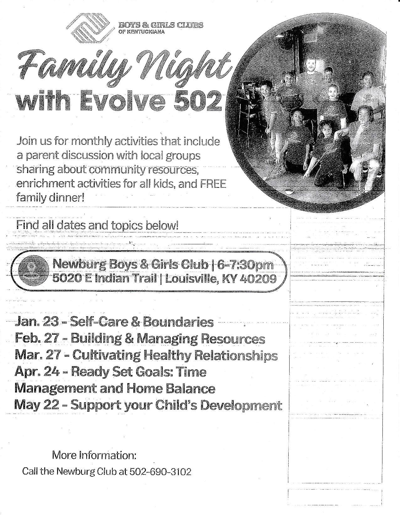 Boys and Girls Club April 2025