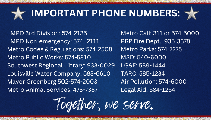 Important Phone Numbers