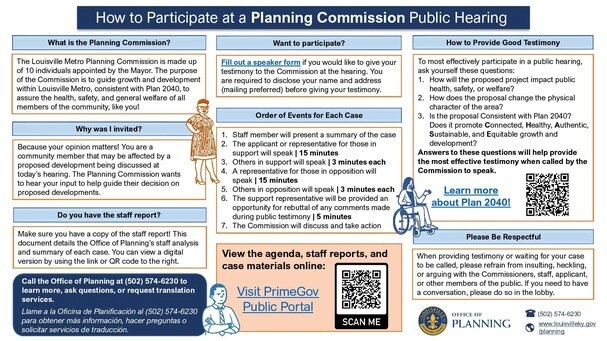 Planning Commission Public Participation