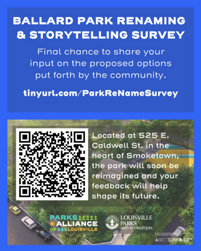 Ballard Park Renaming and storytelling survey