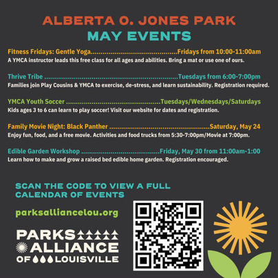 Alberta O Jones Park May Events