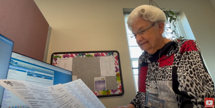 At 90 years young Miss Clara is dedicated to serving others