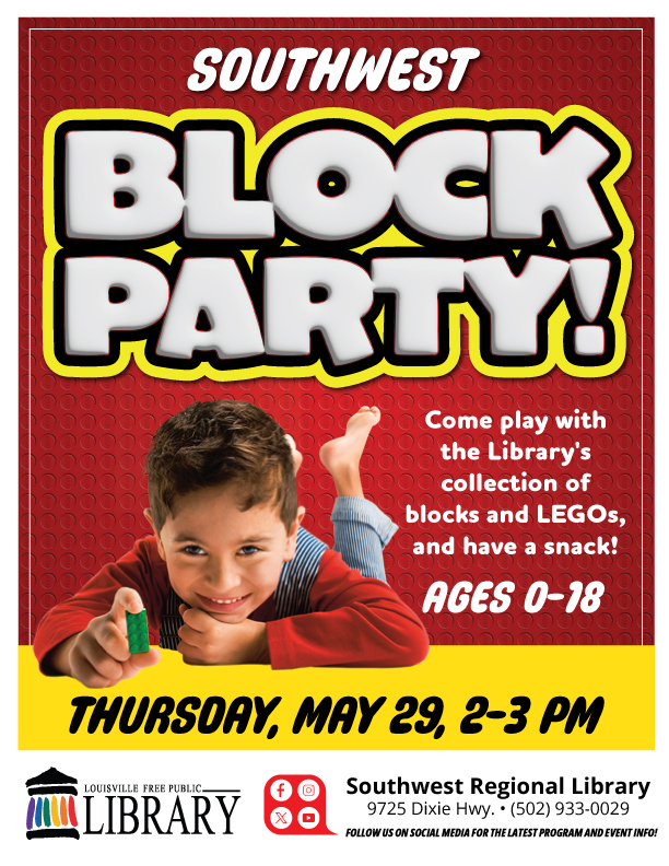 Southwest Block Party Lego Event May 29