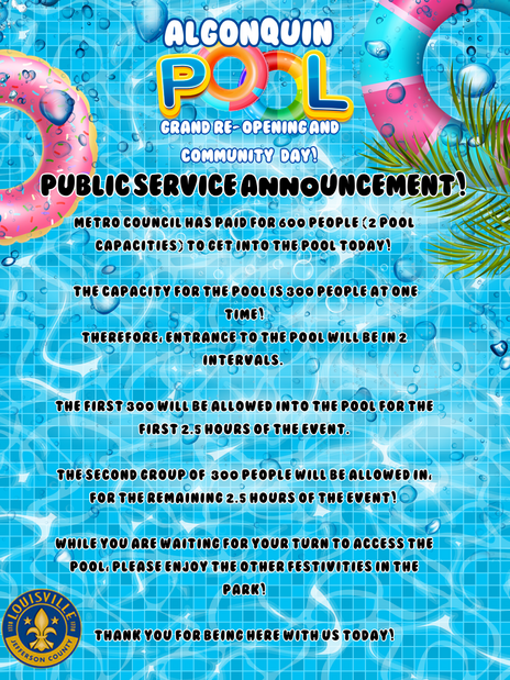 Algonquin Community Day reminders 05.24.25