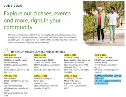 Humana June Calendar 