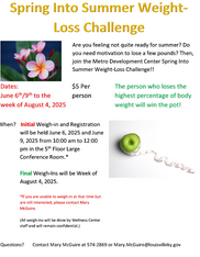 Spring Into Summer Weight Loss Challenge