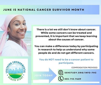 June Puts Spotlight On National Cancer Survivor Month