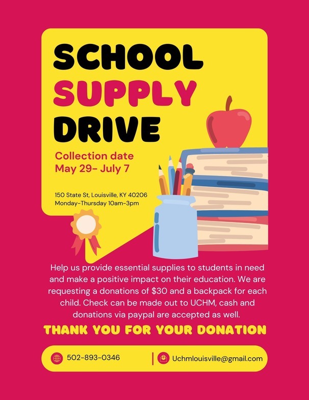 Back to School Drive: Help Us Send Students Back to School Ready to Succeed!