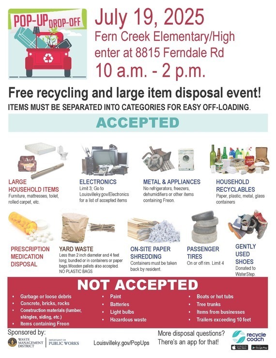 Pop Up Drop Off July 2025