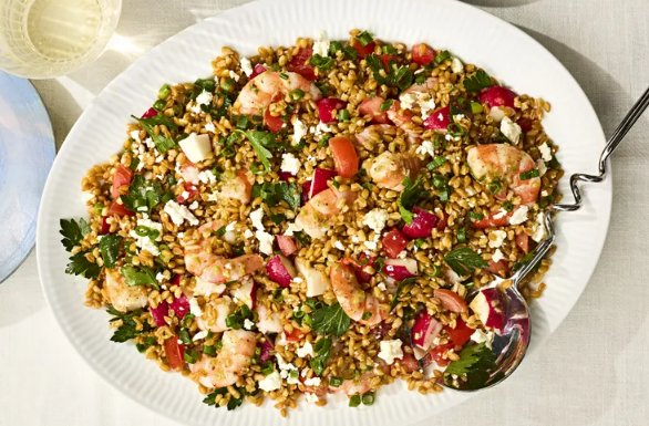 Wheat berry salad