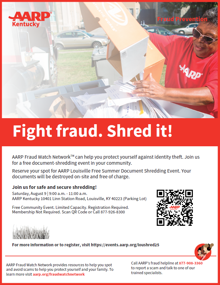 AARP shred Event 