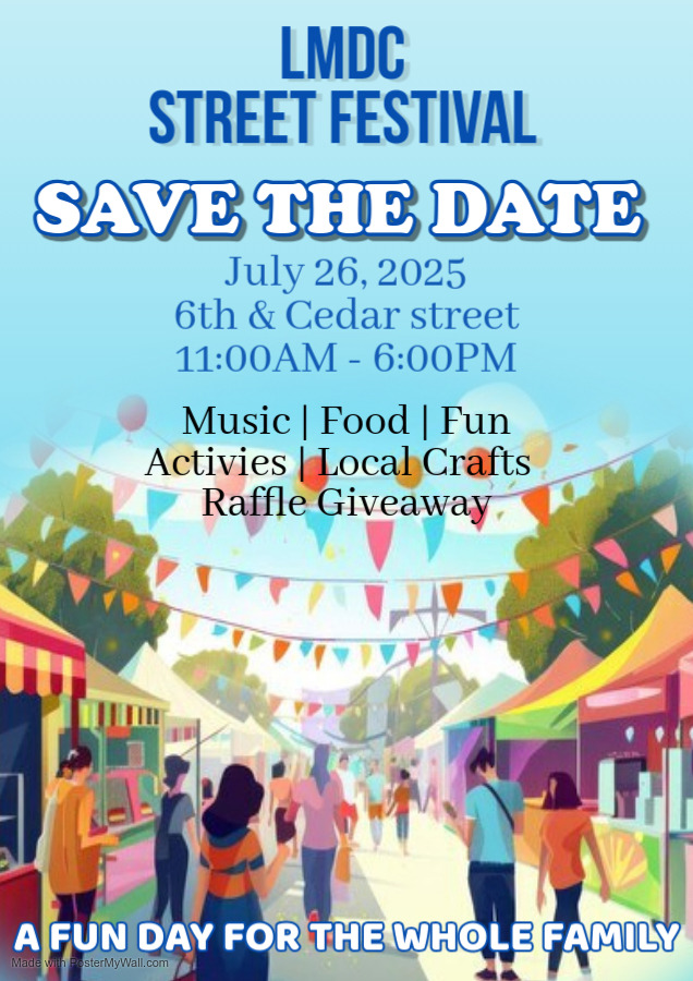 Blue Joyful Street Fair Invitation A2
