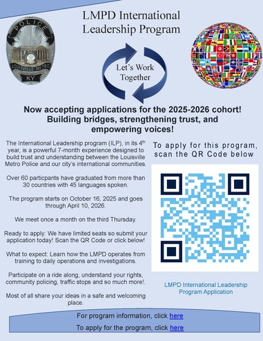 LMPD International Leadership Program – Now Accepting Applications!