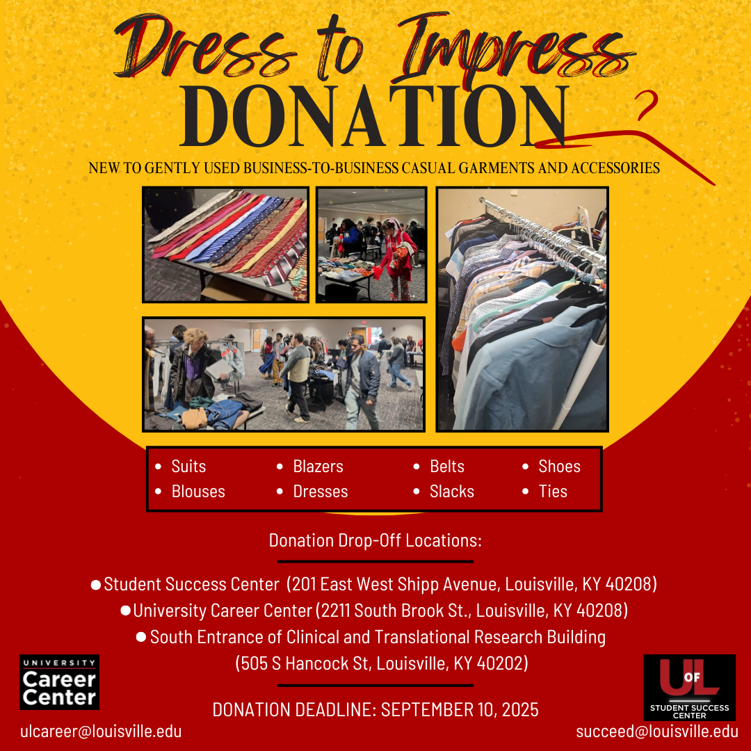 Donate to Help UofL Students Dress to Impress! 