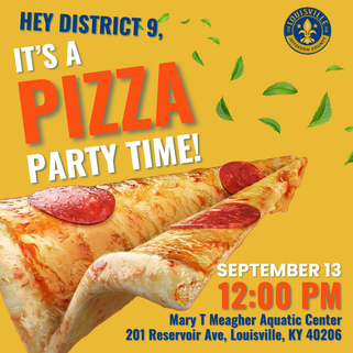 Save the Date: District 9 Pizza Party Splash!