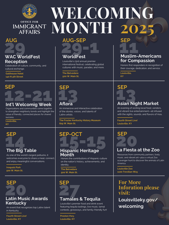 Welcoming Month Calendar