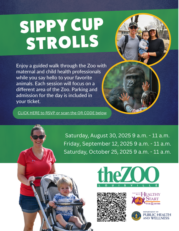 Parents can enjoy a stroll with child health experts at the Zoo  