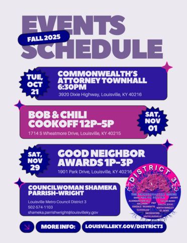 fall events schedule