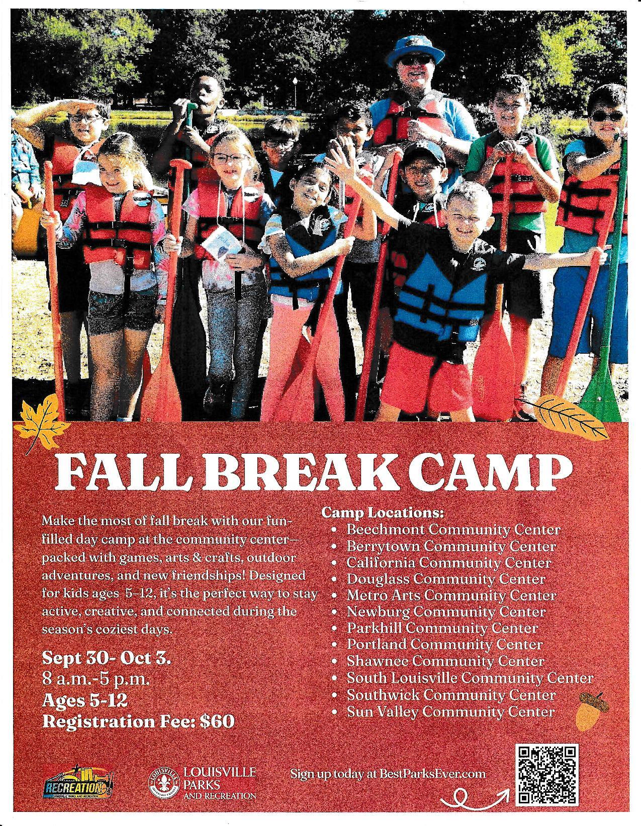 Fall Break Camp 2025