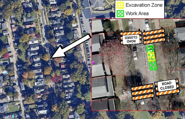 Louisville Water Company Road Closure Notification: N. Birchwood Ave Between Frankfort Ave & Field Ave 