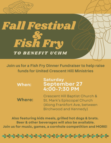 Fall Festival & Fish Fry to Benefit UCHM 