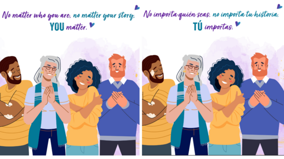 Suicide Prevention Graphics English and Spanish