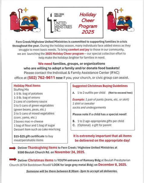 FCHUM Holiday Cheer Program 2025