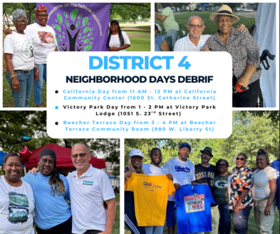 neigborhood day debrief