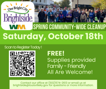 Brightside & WM Fall Community Wide Cleanup