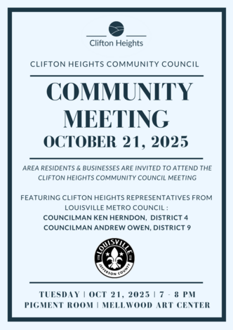 Community Meeting 2025 Clifton Heights Community Council