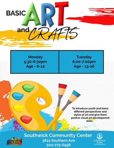 arts and crafts flyer