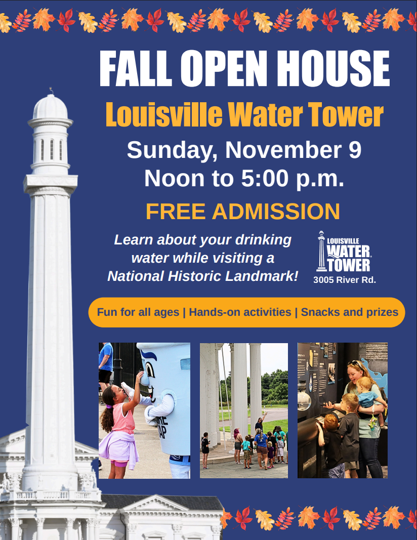 Fall Open House at the Louisville Water Tower Flyer