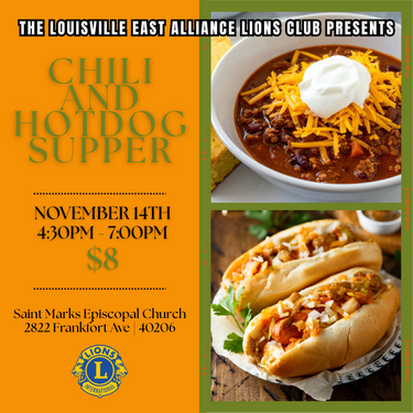 Louisville East Lions Club: Chili & Hotdog Supper