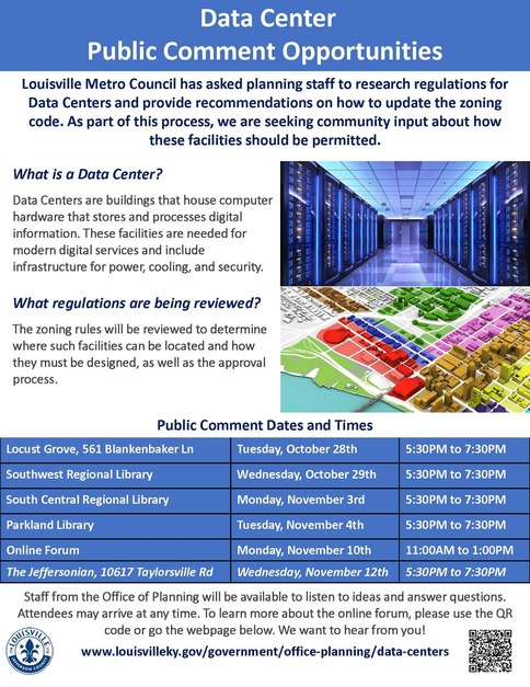 Data Center Public Meetings Flyer (New Meeting Added)