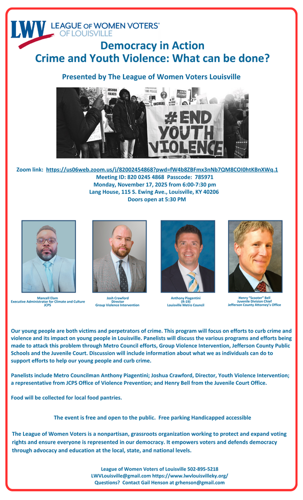 Youth Violence and Crime in Jefferson County