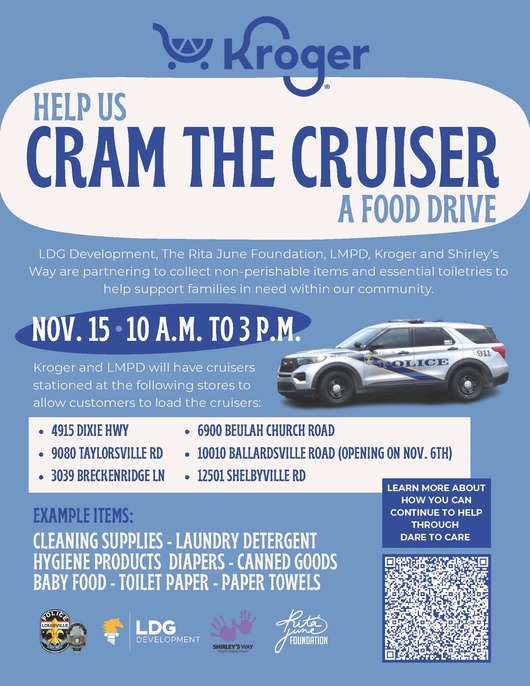 Cram the Cruiser Food Drive – This Saturday! 🚓🛒
