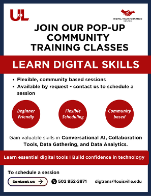 UofL Digital Training Center Pop-Up