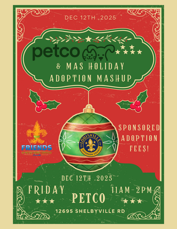 We will be at PetCo Friday December 11th