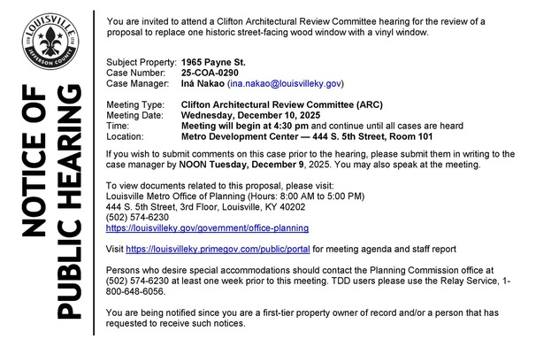Public Hearings, Meetings, & Applications