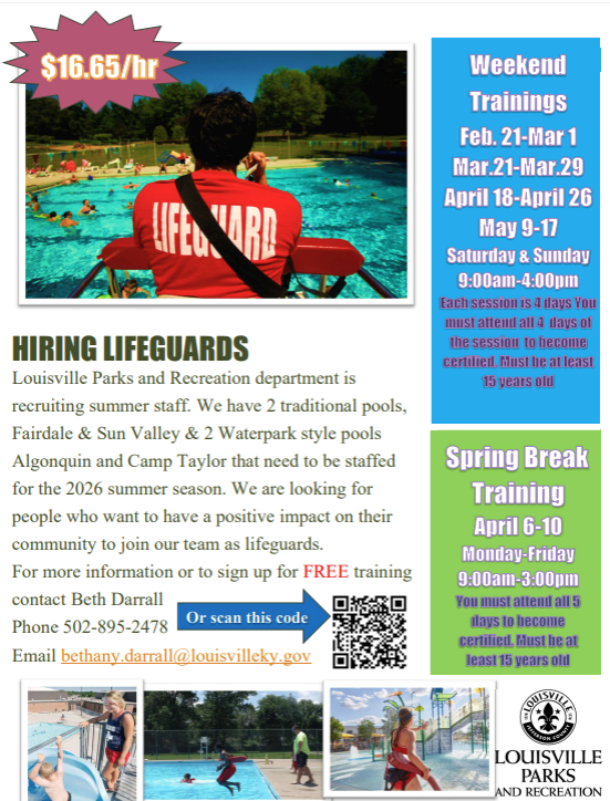 Hiring Lifeguards Flyer 2026