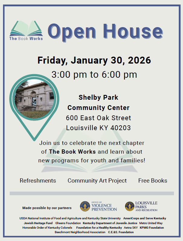 The Book Works Open House at Shelby Park Community Center