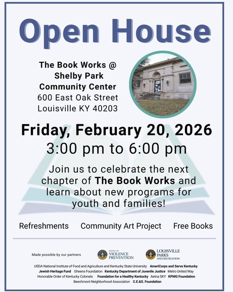 The Book Works Open House at Shelby Park Community Center